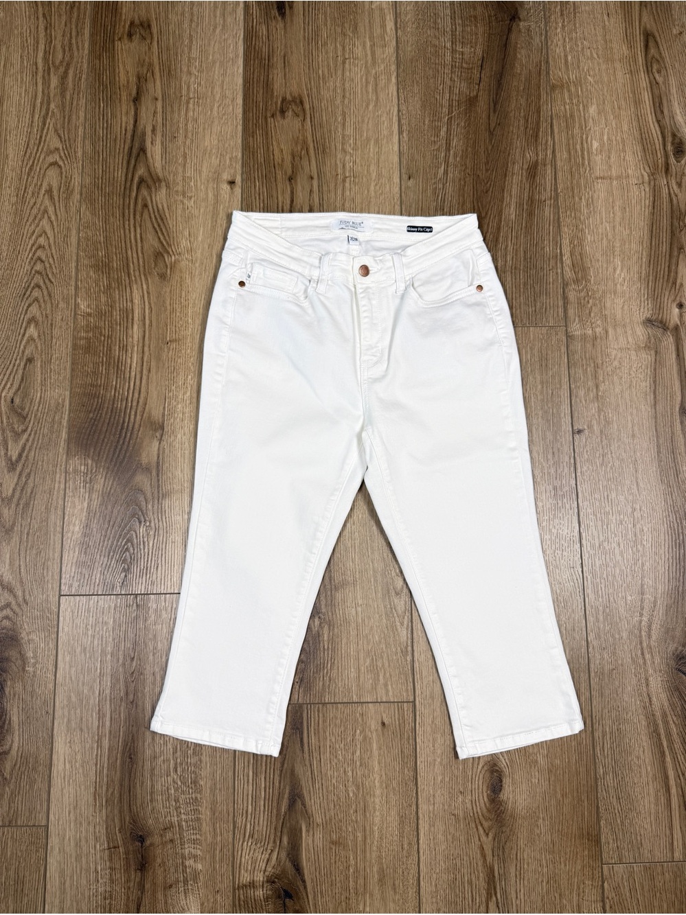 Judy Blue White Skinny Fit Capri Jeans Size 7/28